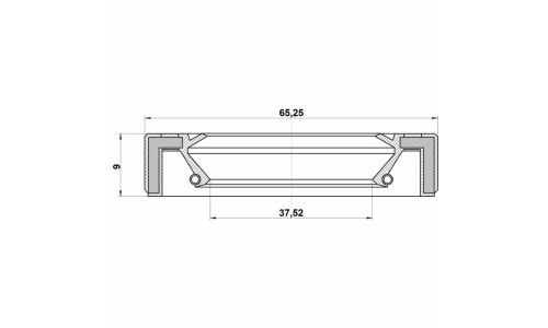 Сальник привода 39x65x9 | прав/лев Febest, арт. 95GAY-39650909R
