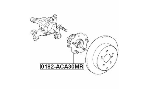 Ступица колеса Febest, арт. 0182-ACA30MR