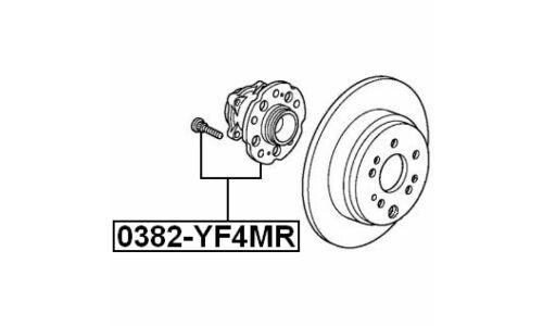 Ступица колеса Febest, задняя, арт. 0382-YF4MR