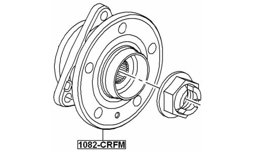 Ступица колеса Febest, передняя, арт. 1082-CRFM