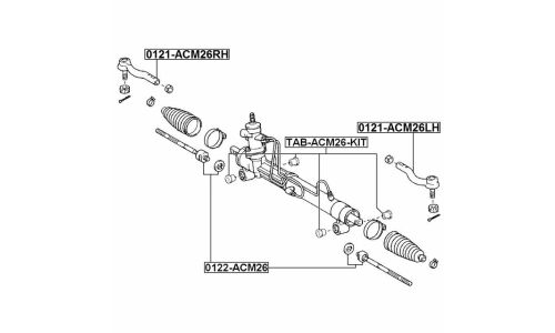 Тяга рулевая Febest, арт. 0122-ACM26