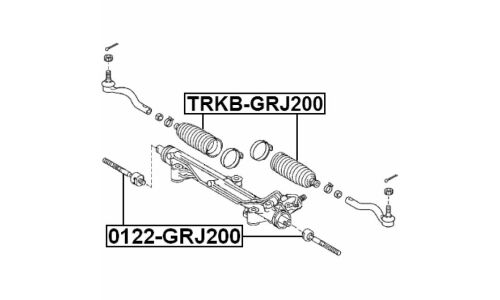 Тяга рулевая Febest, арт. 0122-GRJ200