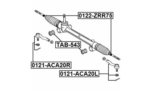 Тяга рулевая Febest, арт. 0122-ZRR75