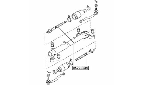 Тяга рулевая Febest, арт. 0522-CX9