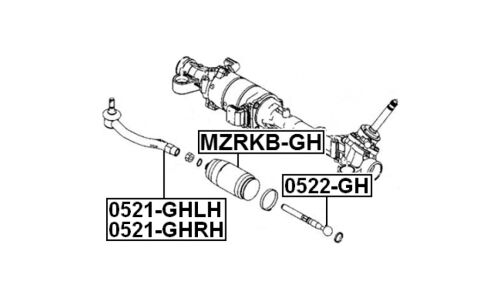 Тяга рулевая Febest, арт. 0522-GH