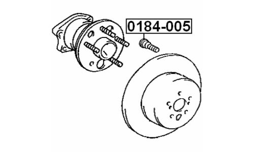 Шпилька колесная Febest 0184-005, для Toyota / Daihatsu / Lexus, M12x1.5(R), длина 41.5мм, 1 шт
