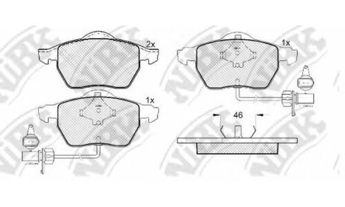 Колодки тормозные NiBK дисковые, арт. PN0188W