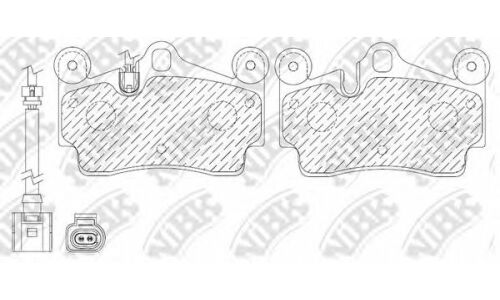 Колодки тормозные NiBK дисковые, арт. PN0347W