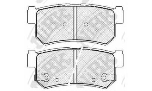 Колодки тормозные дисковые NiBK, комплект на ось (4 шт), арт. PN0440