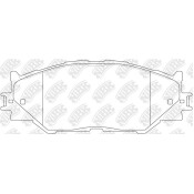 Колодки тормозные дисковые NiBK, комплект на ось (4 шт), арт. PN1829