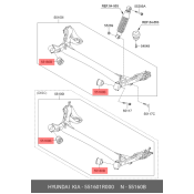 Сайлентблок задней балки Hyundai/Kia, арт. 55160-1R000