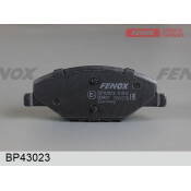 Колодки тормозные дисковые Fenox, передние, комплект на ось (4 шт), арт. BP43023