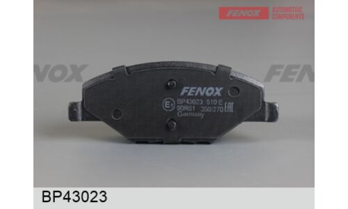 Колодки тормозные дисковые Fenox, передние, комплект на ось (4 шт), арт. BP43023