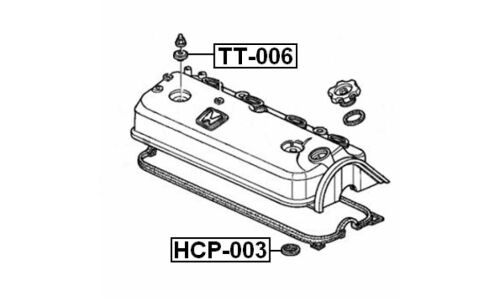 Кольцо уплотнительное свечного колодца Febest, арт. HCP-003