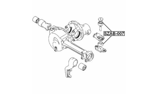 Подушка дифференциала Febest, арт. SZAB-007