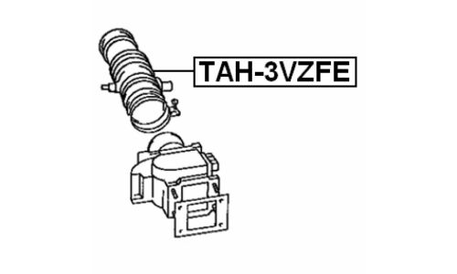 Патрубок воздухозаборника воздушного фильтра Febest, арт. TAH-3VZFE