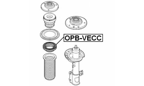 Подшипник амортизационной опоры Febest, передний, правый/левый, арт. OPB-VECC