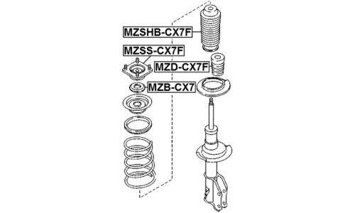 Отбойник амортизатора Febest, арт. MZD-CX7F
