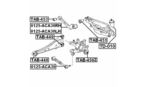 Отбойник подвески Febest, арт. TD-010