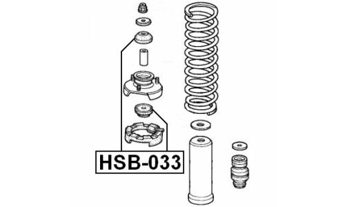 Втулка амортизатора Febest, арт. HSB-033