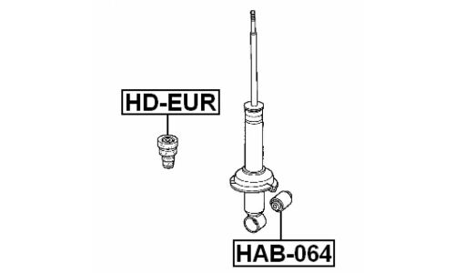 Сайлентблок Febest, арт. HAB-064