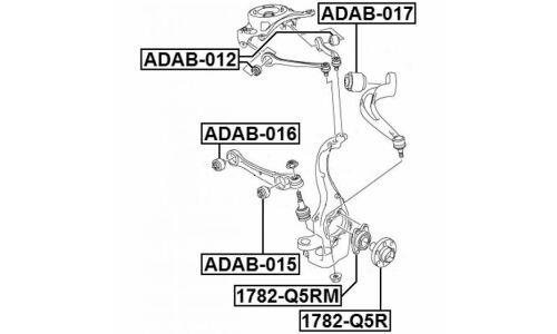 Сайлентблок Febest, арт. ADAB-015