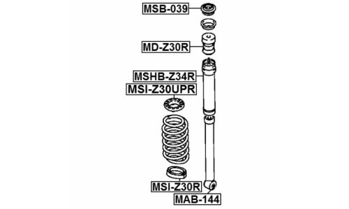 Сайлентблок Febest, арт. MAB-144