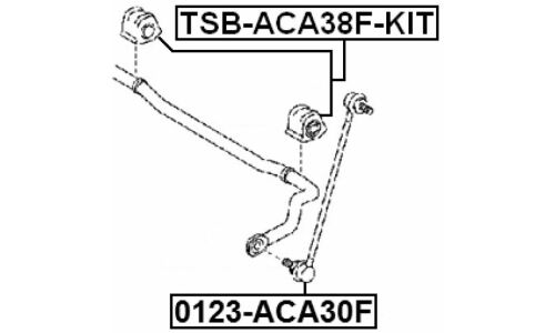 Втулка Febest, арт. TSB-ACA38F-KIT