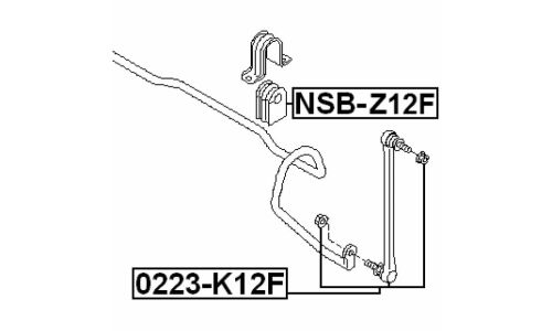 Втулка стабилизатора Febest, арт. NSB-Z12F