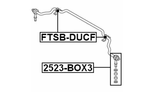 Стойка стабилизатора (линк) Febest, арт. 2523-BOX3