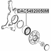 Подшипник ступичный 54x92x50 | перед прав/лев Febest, арт. DAC54920050M