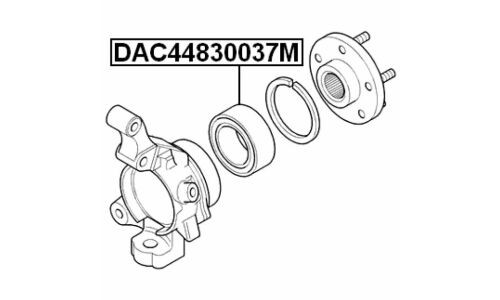 Подшипник ступичный 44x82.5x37 | перед прав/лев Febest, арт. DAC44830037M