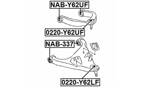 Опора шаровая Febest, арт. 0220-Y62UF