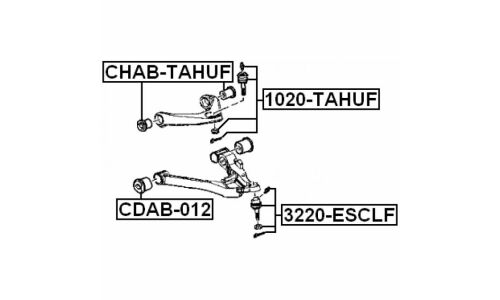 Опора шаровая Febest, передняя, верхняя, арт. 1020-TAHUF