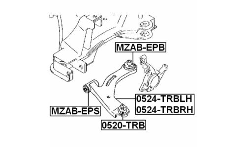 Опора шаровая Febest, арт. 0520-TRB