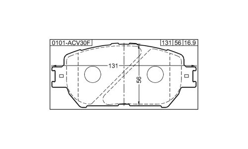 Колодки тормозные дисковые Febest, передние, комплект на ось (4 шт), арт. 0101-ACV30F