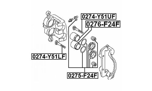 Поршень тормозного суппорта Febest, передний, арт. 0276-F24F