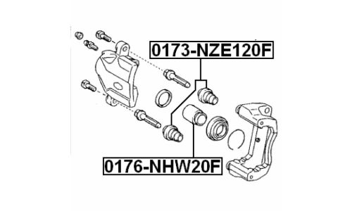 Поршень тормозного суппорта Febest, передний, арт. 0176-NHW20F
