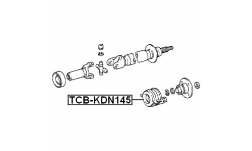 Подшипник подвесной карданного вала Febest, арт. TCB-KDN145