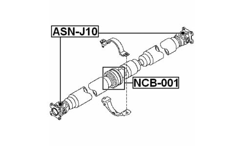 Крестовина карданного вала 24x63 Febest, арт. ASN-J10