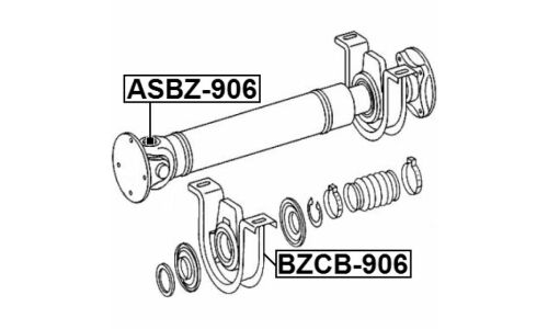 Крестовина карданного вала 27x88 Febest, арт. ASBZ-906