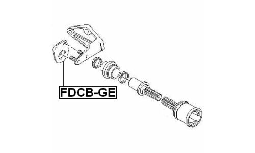 Подшипник амортизационной опоры Febest, правый/левый, арт. FDCB-GE