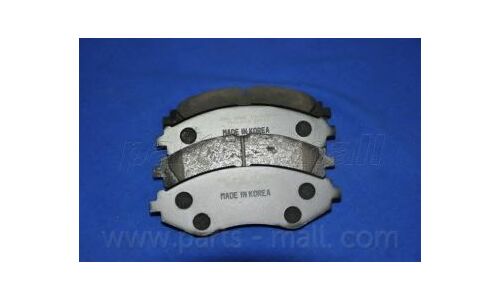 Колодки тормозные дисковые Parts-Mall, передние, комплект на ось (4 шт), арт. PKC-003