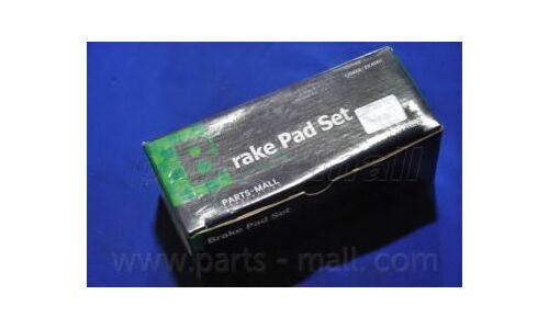 Колодки тормозные дисковые Parts-Mall, передние, комплект на ось (4 шт), арт. PKA-049