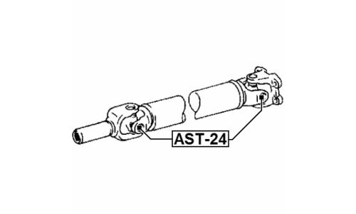 Крестовина карданного вала 22.06x57.5 Febest, арт. AST-24