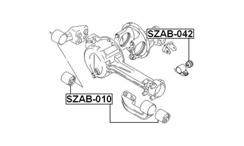 Подушка дифференциала Febest, арт. SZAB-010
