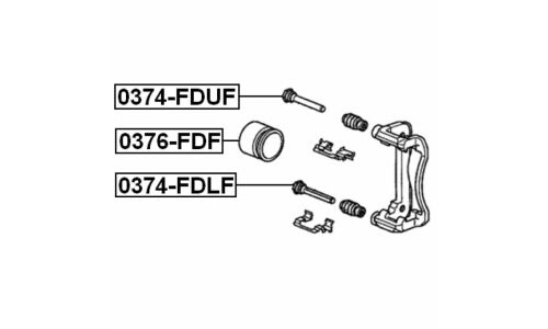 Поршень тормозного суппорта Febest, передний, арт. 0376-FDF