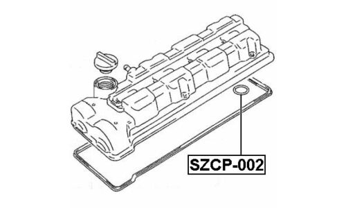 Уплотнитель свечного колодца Febest, арт. SZCP-002