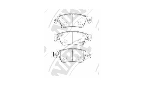 Колодки тормозные дисковые NIBK Original, передние, комплект на ось (4 шт), арт. PN0388
