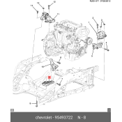 Опора АКПП | зад GM, арт. 95493722